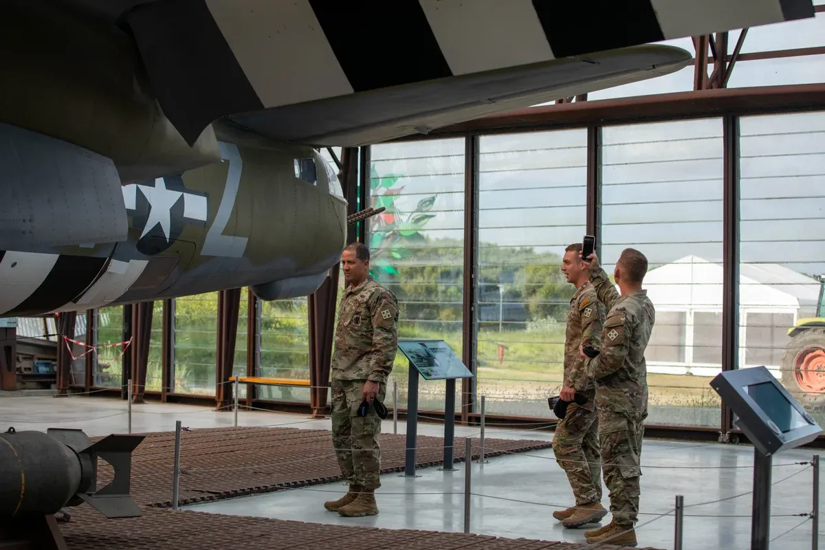 Inside the Utah Beach Landing Museum, a stop on D-Day tours in Normandy from Paris